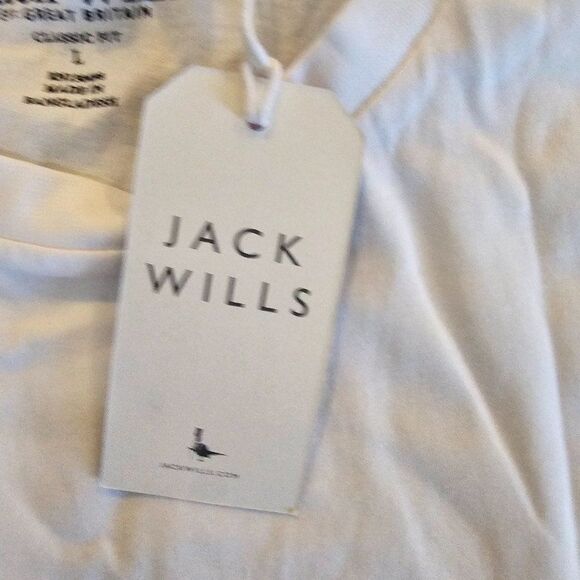 Jack Wills Men's White Sutton Logo Short Sleeve T-Shirt Size Large - Picture 8 of 10